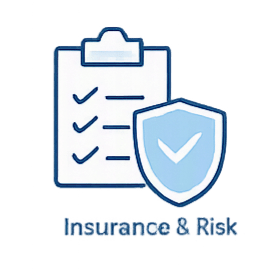 Minimalist black‑and‑white shield icon representing insurance and risk protection for Florida real estate.